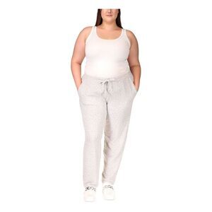 MICHAEL MICHAEL KORS Womens Gray Stretch Pocketed Drawstring Waist Pants Plus 2X